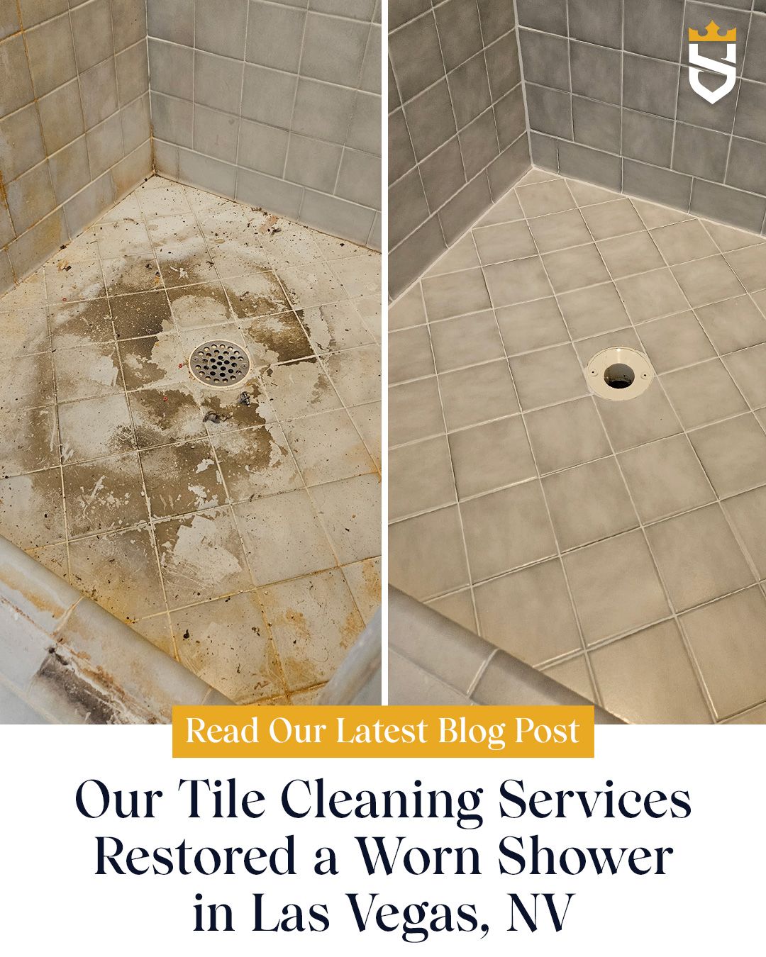 Our Tile Cleaning Services Restored a Worn Shower in Las Vegas, NV